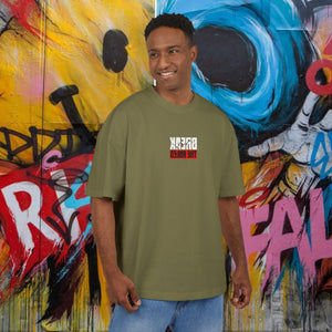 Skateboard Graphic Box Tee Dropped Shoulder Design - Unisex Heavy Cotton T-Shirt