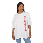Unisex Oversize Graphic Box Tee-Firestarter