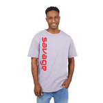 Savage Acid Washed Oversize Tee - Stay Wild and Free