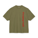 Unisex Oversize Graphic Box Tee-Firestarter