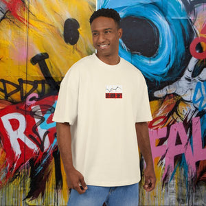 Skateboard Graphic Box Tee Dropped Shoulder Design - Unisex Heavy Cotton T-Shirt