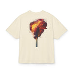 Unisex Oversize Graphic Box Tee-Firestarter