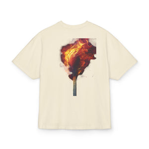 Unisex Oversize Graphic Box Tee-Firestarter
