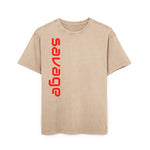 Savage Acid Washed Oversize Tee - Stay Wild and Free