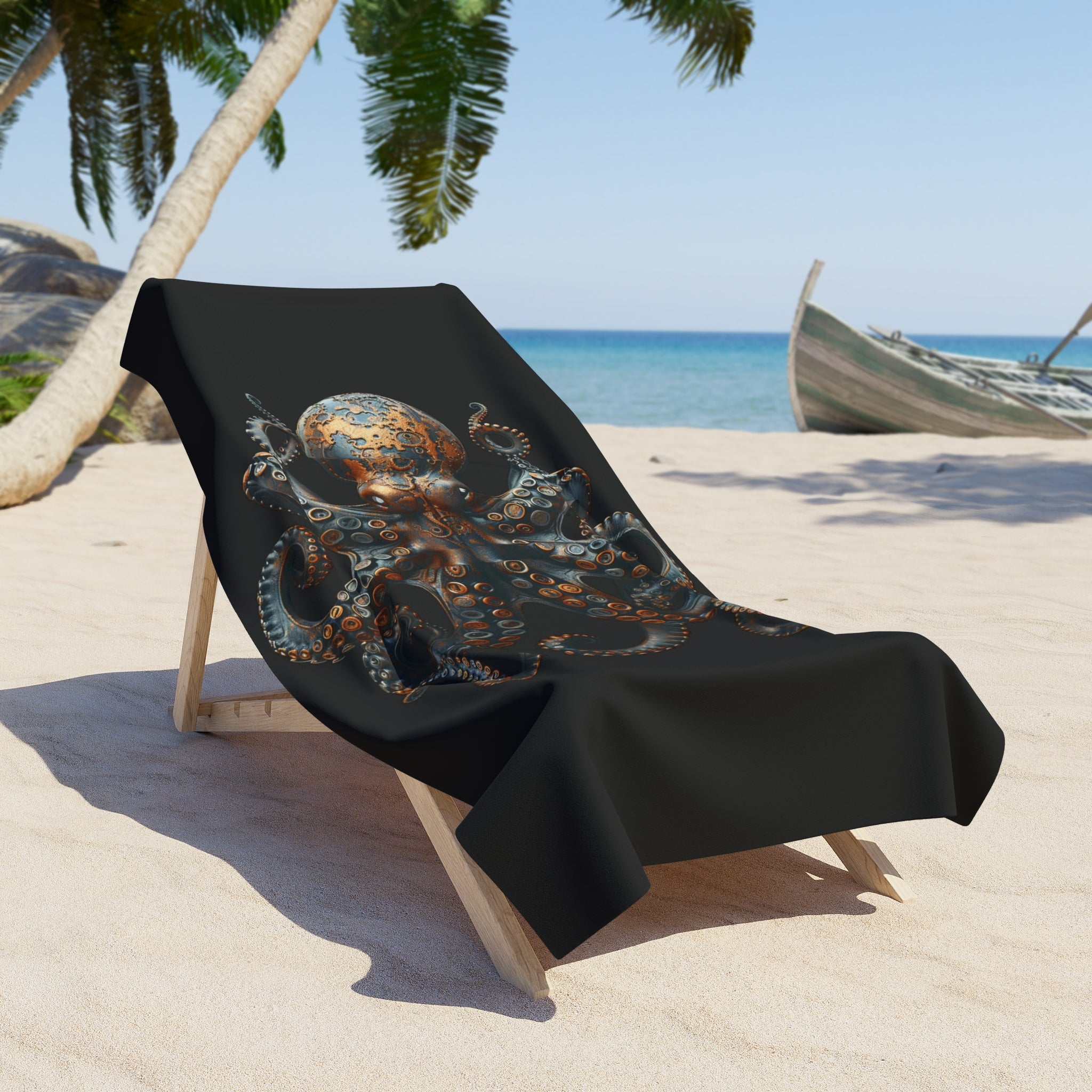 Ocean Vibes Octopus Beach Towel - Perfect for Summer Fun