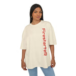 Unisex Oversize Graphic Box Tee-Firestarter