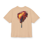 Unisex Oversize Graphic Box Tee-Firestarter