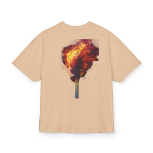 Unisex Oversize Graphic Box Tee-Firestarter