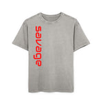 Savage Acid Washed Oversize Tee - Stay Wild and Free