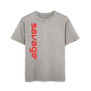 Savage Acid Washed Oversize Tee - Stay Wild and Free