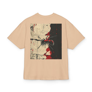 Vintage-Inspired Graphic Tee with Ant Design for Nature Lovers