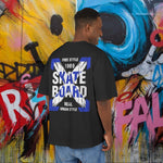 Skateboard Graphic Box Tee Dropped Shoulder Design - Unisex Heavy Cotton T-Shirt