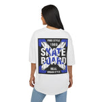 Skateboard Graphic Box Tee Dropped Shoulder Design - Unisex Heavy Cotton T-Shirt