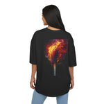 Unisex Oversize Graphic Box Tee-Firestarter