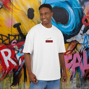 Skateboard Graphic Box Tee Dropped Shoulder Design - Unisex Heavy Cotton T-Shirt
